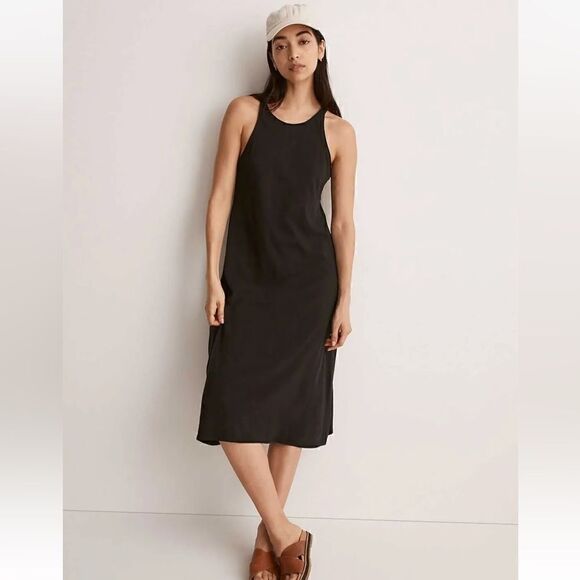 NWT Madewell Soft-fade Cotton Tank Dress Cover Up S Pull Over Crew Flowy Beachy - Picture 11 of 11